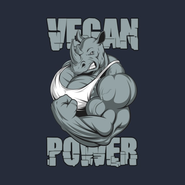 Vegan Power Rhino by rjzinger