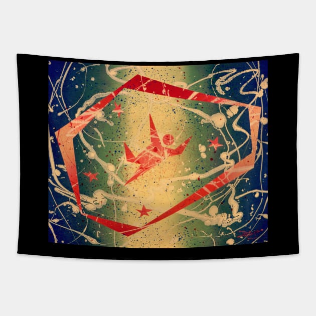 Kozmik Thang! Series: "Soul Flight II" Tapestry by AME_Studios