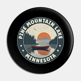 Pine Mountain Lake Minnesota Sunset Pin