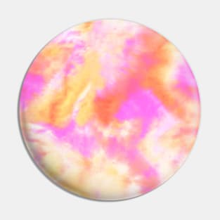 Vibrant Pink and Orange Tie-Dye Pin