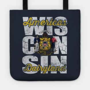 Retro Wisconsin Americas Dairyland Tote