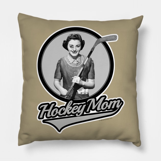 Hockey Mom Pillow by eBrushDesign