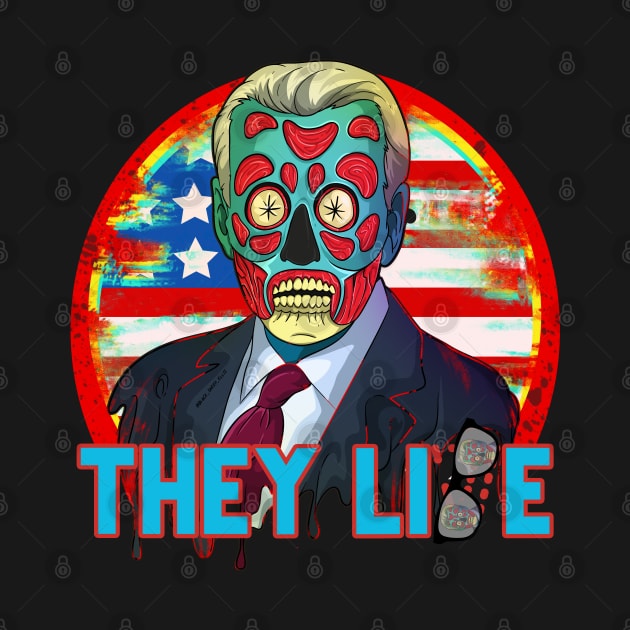 Obey Creepy Joe Sci-Fi Horror Zombie by Trendy Black Sheep