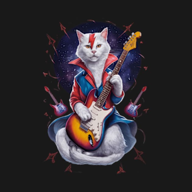 Ziggy Stardust Cat by CustomCraze