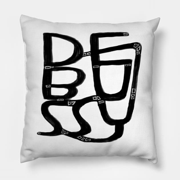 French Composer, Claude Debussy. Debussy Pillow by badlydrawnbabe