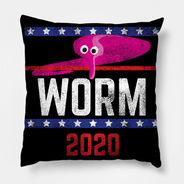 Magic Worm On A String Meme Pink Worm 2020 for President Pillow by YourGoods
