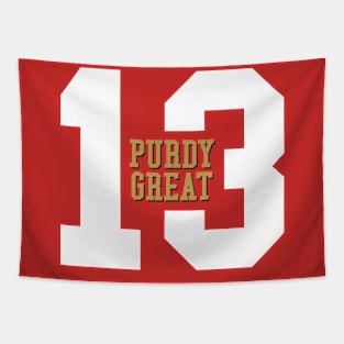 Purdy Great 13 San Francisco 49ers Tapestry