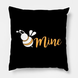 Cute Be Mine Bee Valentine's Day Adorable Pun Pillow
