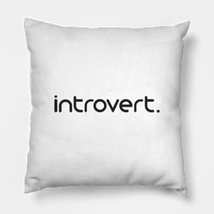 Introvert Typography Pillow