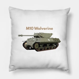 M10 Wolverine American WW2 Tank Destroyer Pillow