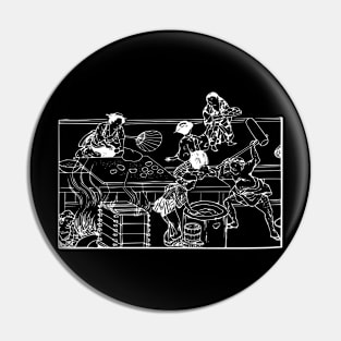 Japanese Art Illustration Pin