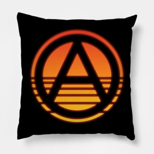 Anarchy Synthwave Sun Pillow