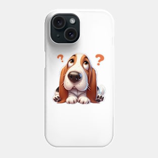 Cute Clueless Basset Hound Phone Case