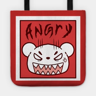 angry bear Tote