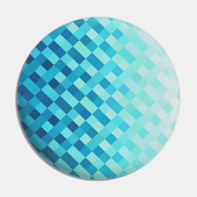 Aqua Blue Light Abstract Grid Pattern Design Pin by love-fi