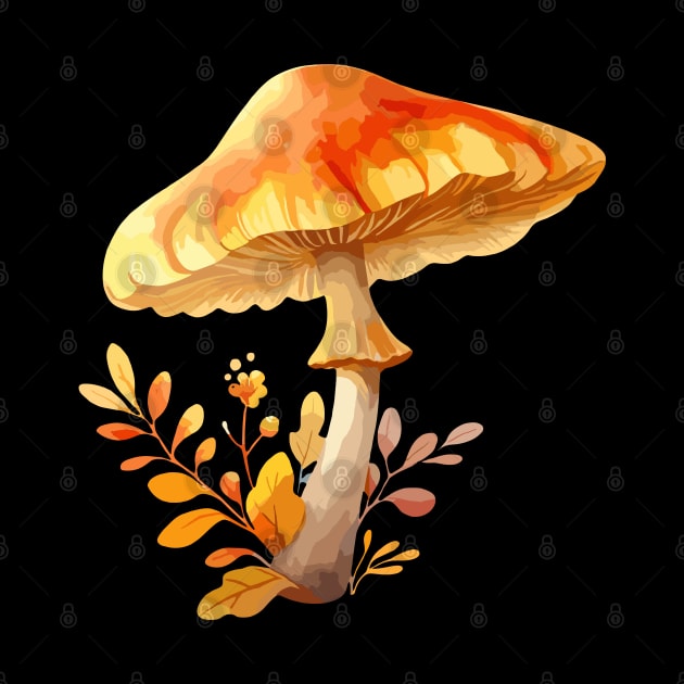 Fall Mushrooms by Siha Arts