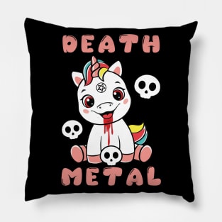 Death Metal Unicorn (Br00tal Version) Pillow