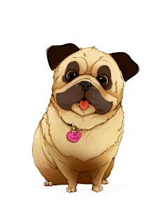 pug-loving Magnet