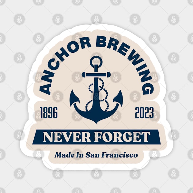 Anchor Steam (front/back) | Never Forget Magnet by Retro Travel Design