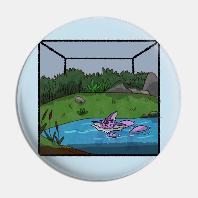 Shiny terrarium Pin by KowTownArt