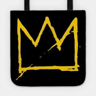 basquiat king crown Tote