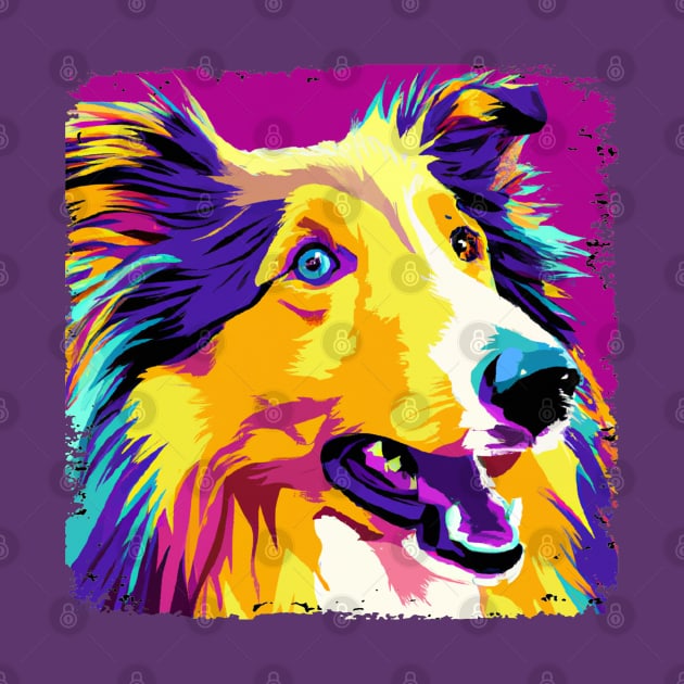 Collie Pop Art - Dog Lover Gifts by PawPopArt