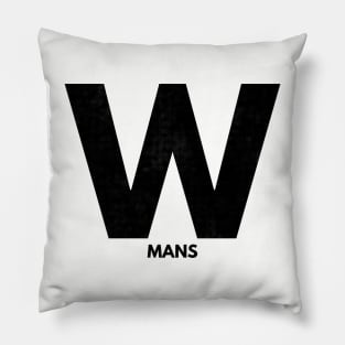 W Mans III (blk Mesh) Pillow