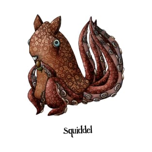 Squiddel Cartoon Illustration T-Shirt