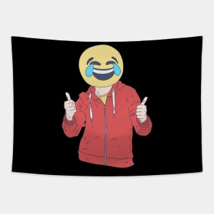 Tears of Joy Emoticon - Happy Crying - Uplifting Tapestry