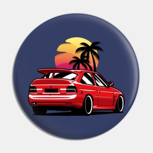 Red Escort RS Sunset Pin