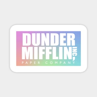 Pastel Dunder Mifflin Logo Magnet