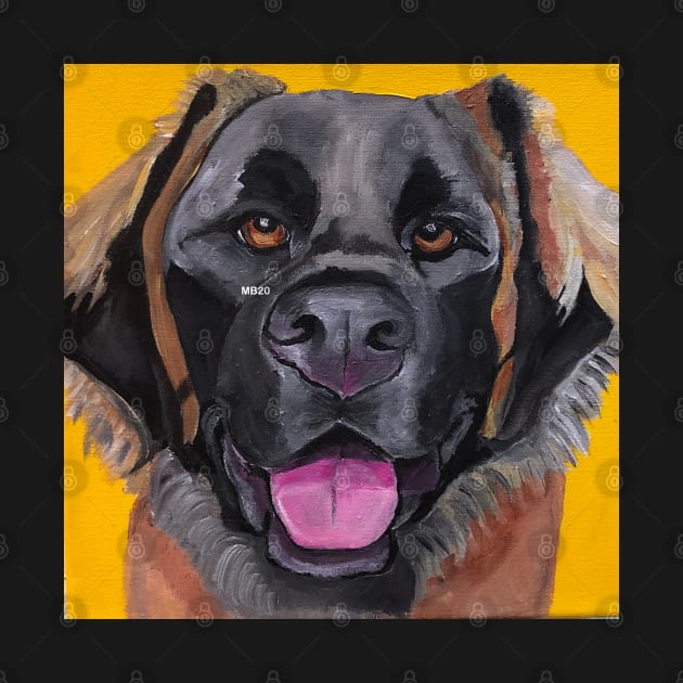 Black Newfoundland Dog by Lil' Angel Pet Portraits