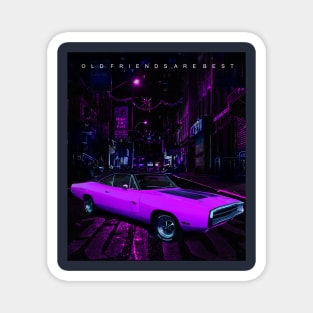 Classic Car in The Purple City Magnet