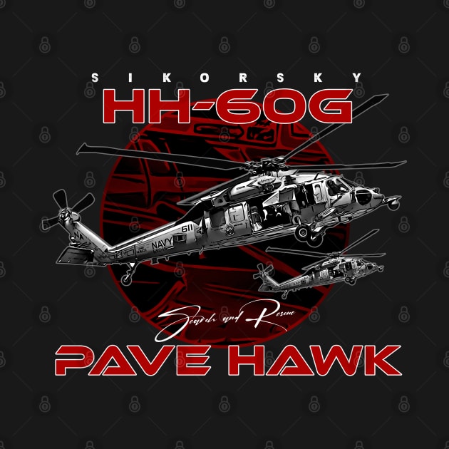 HH-60G Pave Hawk Search and  Rescue Helicopter Us Navy Air Force by aeroloversclothing