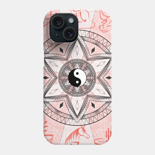 Pantheon - Chinese Zodiac - Kanji Phone Case by Red Fody