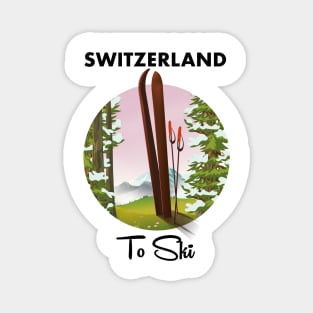 Switzerland to ski Magnet