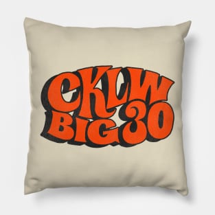 Retro CKLW 800 Windsor / Detroit Radio Station Pillow