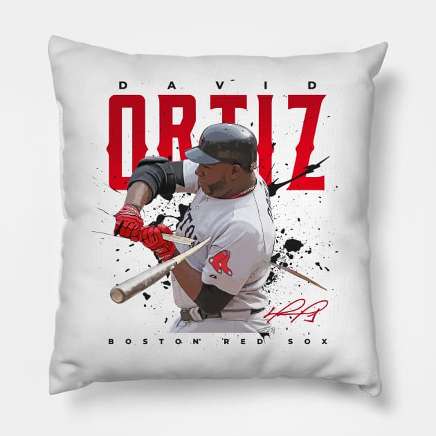 David Ortiz Pillow by Juantamad