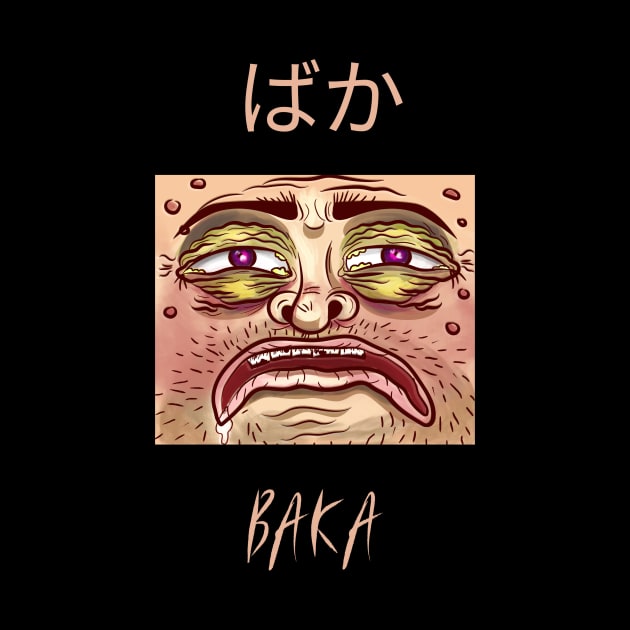 Funny Anime Baka Weird Face - Style 03 Both by Art Deck