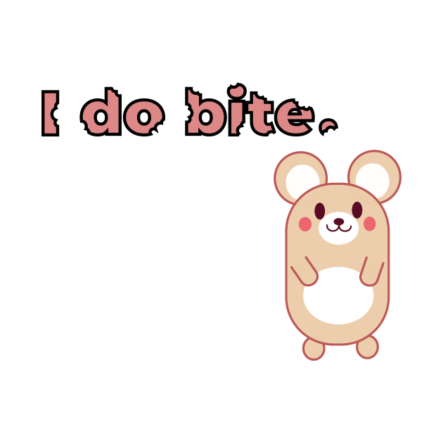 I do bite. cute 2 (Black frame) by brainfog