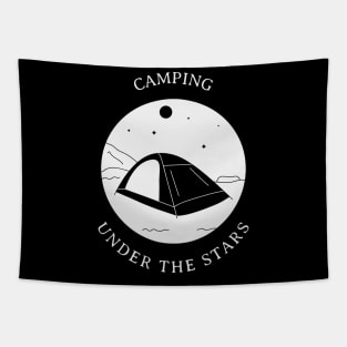 Camping under the stars Tapestry