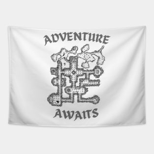 Adventure Awaits! Dungeons & Dragons DnD Print Tapestry