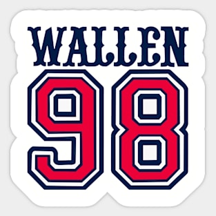 98 Braves Morgan Wallen Tee with Cute Smiley Face Front and Song