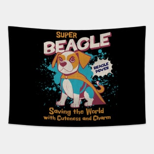 Superhero Beagle Tapestry