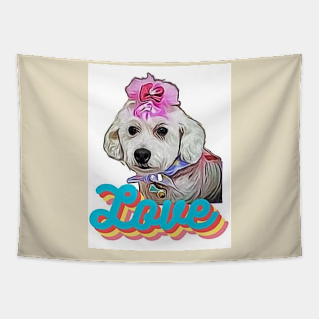 Love Puppy Tapestry by PersianFMts