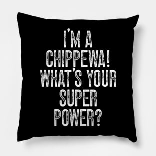 I'm A Chippewa! What's Your Super Power Pillow