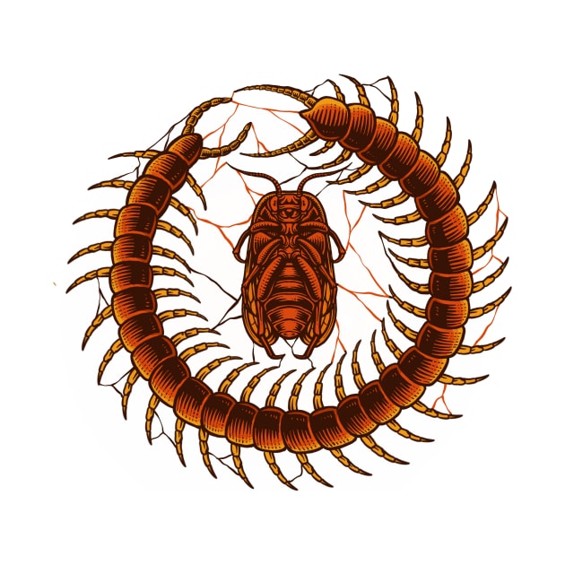 centipede cockroach by Arjanaproject