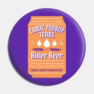 Comic Fanboy Tears Bitter Beer - Can Pin