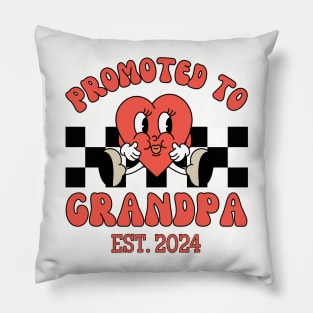 Grandpa Est 2024, New Grandfather, Grandpa Reveal Pillow