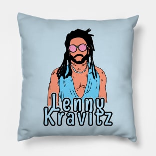 Retro Lenny Kravitz Fan Art Desain Pillow